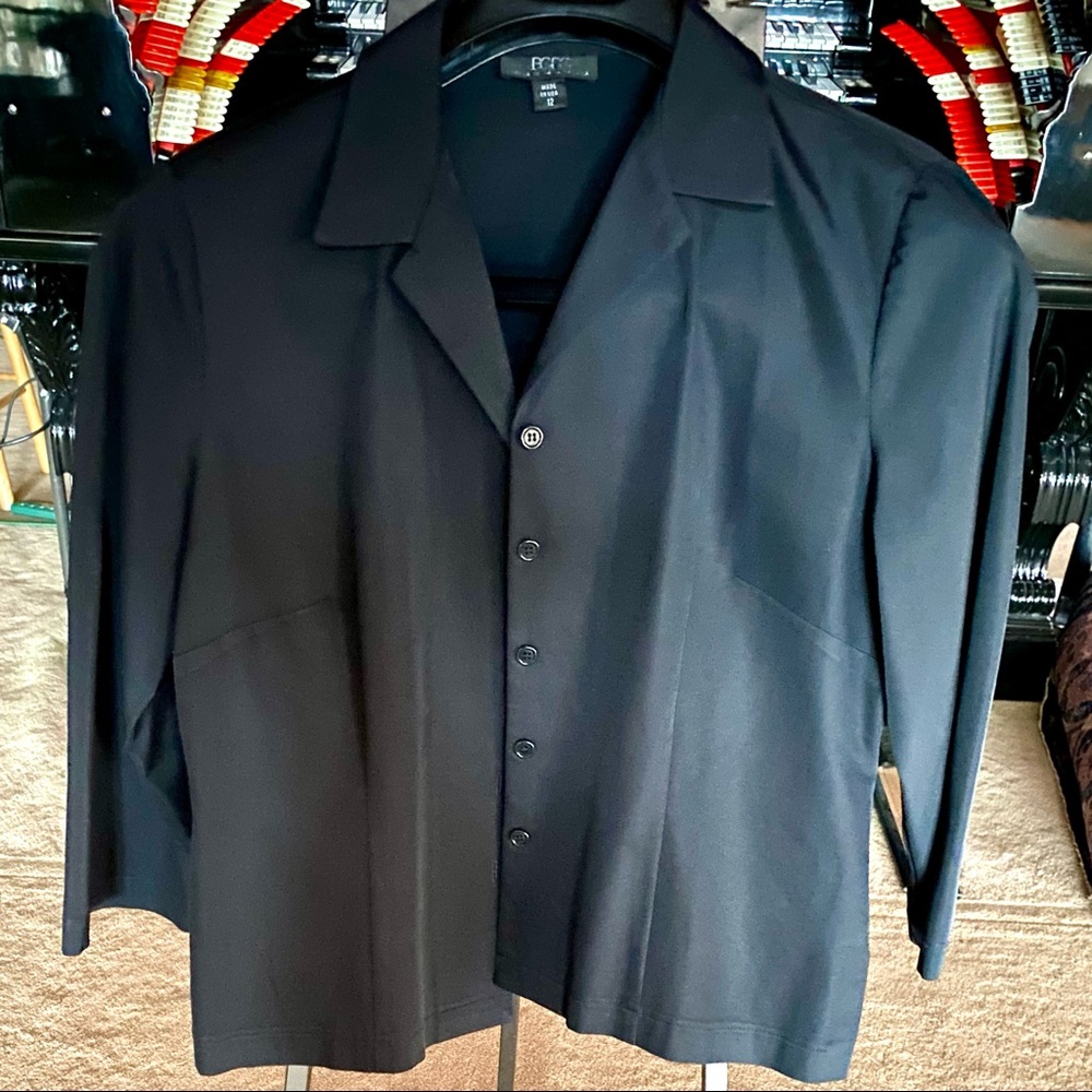 BCBG 90’s style smooth, soft, button down top